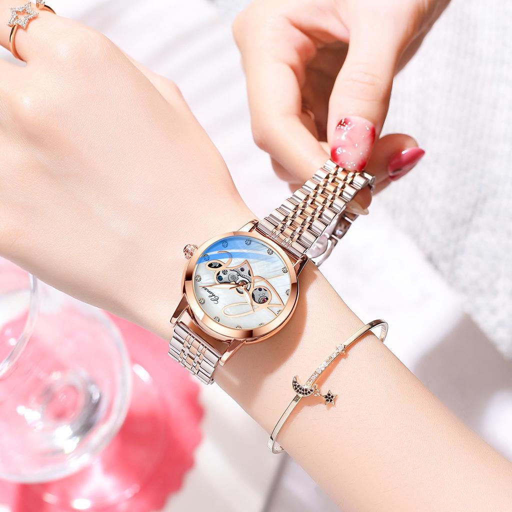 Chenxi Women's Fashion Luminous Waterproof Automatic Steel Watch