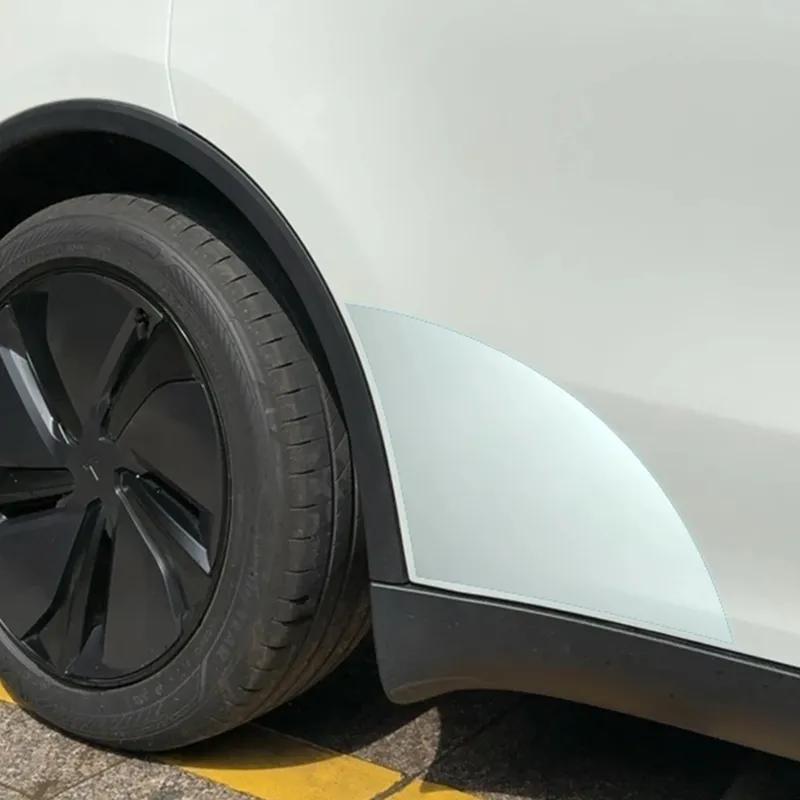 Fit Tesla Model Y Juniper 2025 Front Door Corner Anti-Scratch Film Rear Door Protective Films Invisible Car Clothing TPU Film