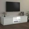 Vidaxl TV Cabinet with LED Lighting, White, 140 X 40 X 35.5 Cm