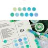 2 Rollen 14*14mm Hartbonbon Punktfarbe Washi Journaling Schreiben Erinnerung Washi Tape Deko Geschenk Etikett Ins Abdeckbänder Leicht zu reißen