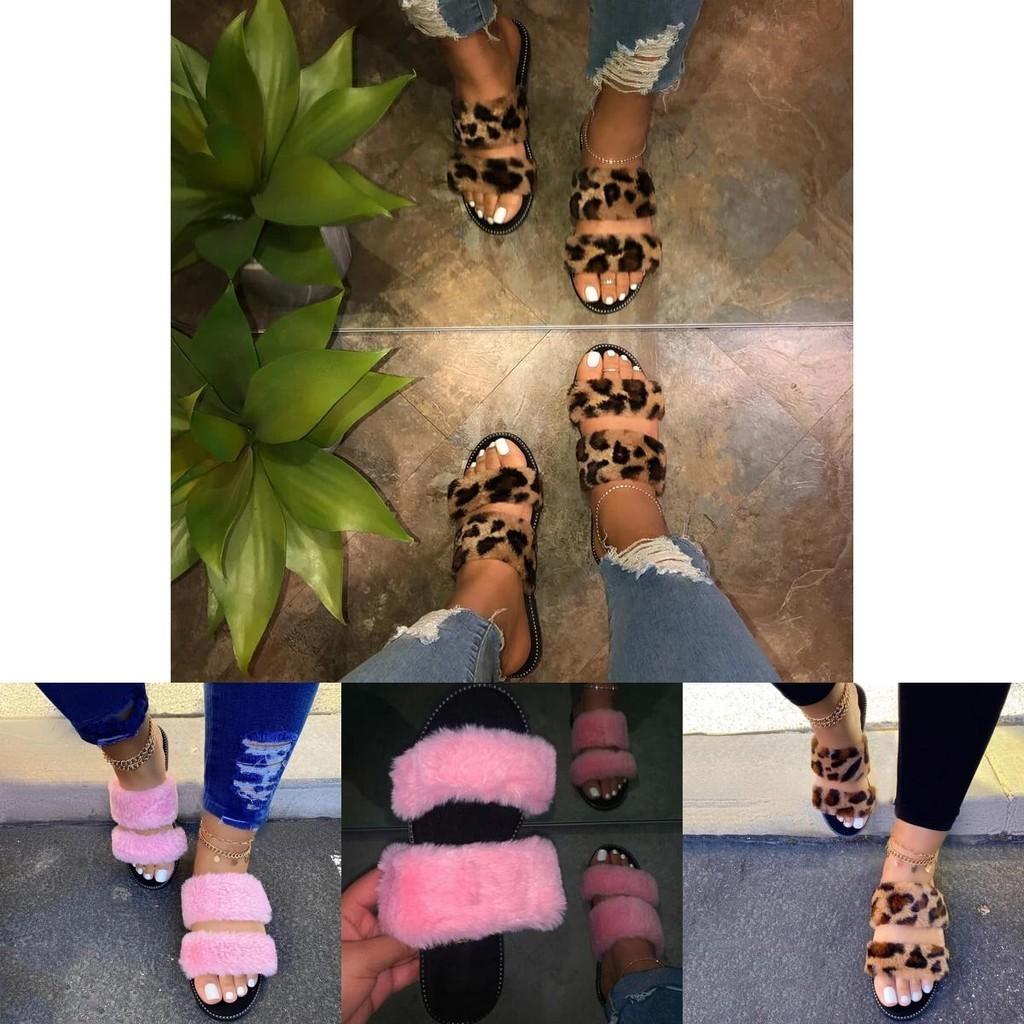 Cozy And Soft Women Fur Fluffy Sliders Slippers Perfect For Summer Relaxation