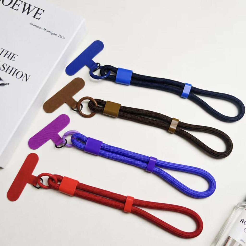 Adjustable 6mm Braided Anti-Drop Mobile Phone Wrist Strap with Self-Locking and Multi-Color Options