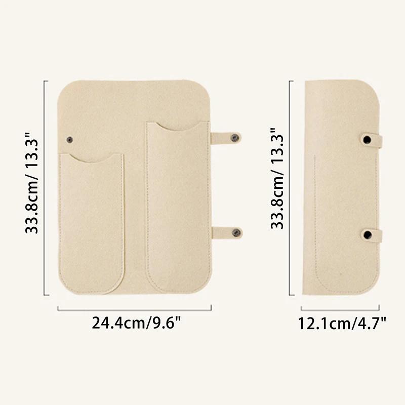 Travel Portable Curling Iron Storage Bag Felt Insulated Hair Straight Iron Organizer Bags Hair Perming Stick Protective Case