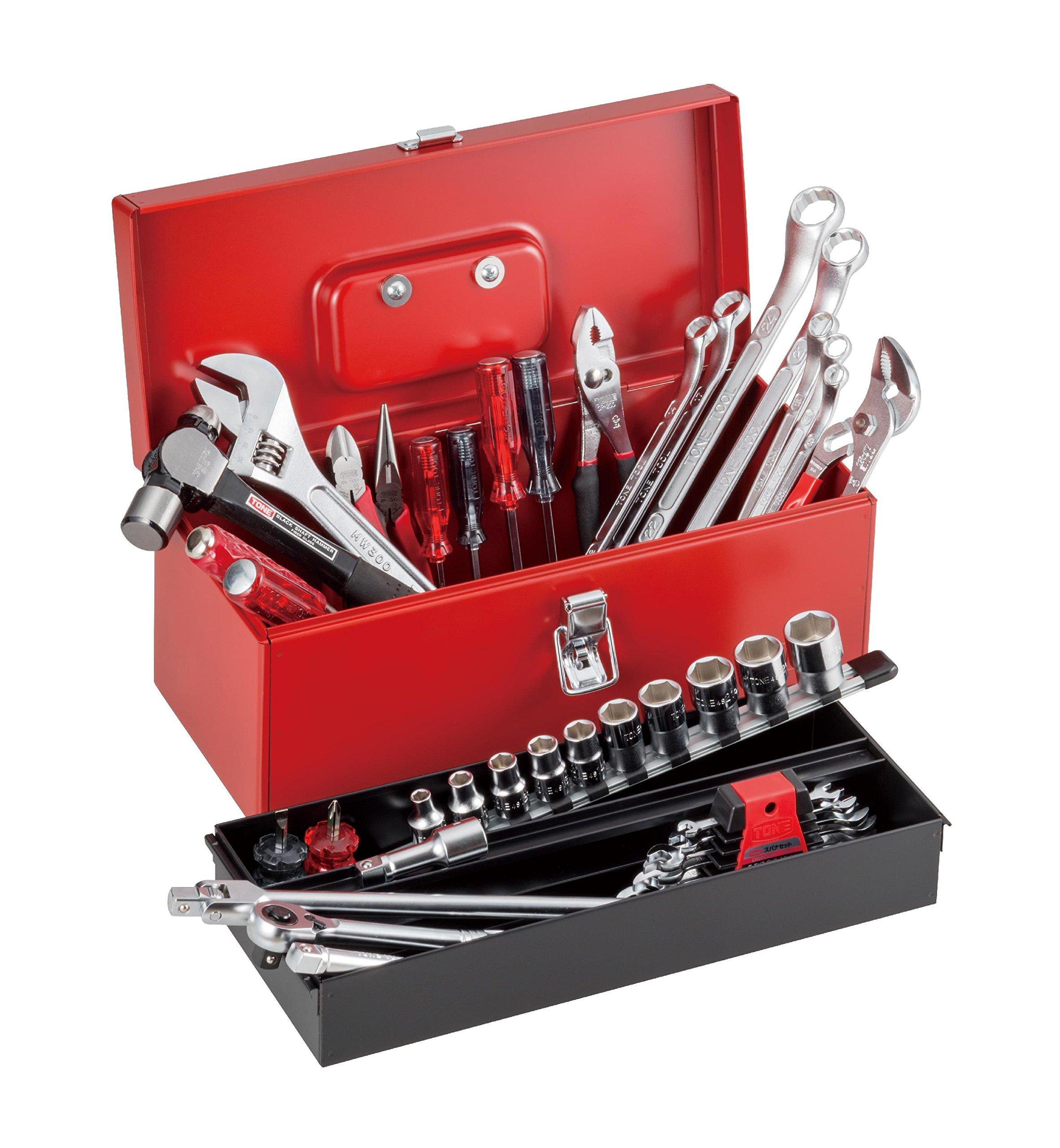 

Tone Tool Set TSA4120 43 Pieces 1/2 (12.7mm) Socket, Red,