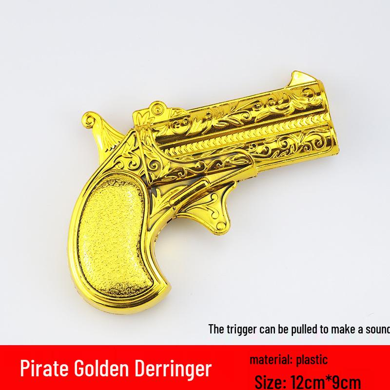 Pirate Costume Accessories: Skull Eye Patch, Hat, Hook, Flag, Telescope, Knife, and Gun for Halloween.