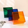 Acrylic Mooncake Storage Box with Flip Cover - Elegant Souvenir Gift for Weddings, Bridesmaids, and Groomsmen