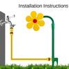 Colorful Dancing Flower Sprinkler Fast Irrigation Rotating Sprinkler Crazy Daisy Sprinkler  Lawn