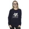 Tom And Jerry Womens/Ladies Greyscale Square Sweatshirt