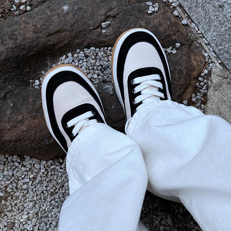 Pantofi de primăvară din piele intoarsă de vacă cu platformă cu nituri cu șireturi pentru femei pantofi casual