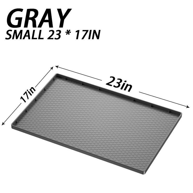 

Водонепроницаемый коврик под раковину, гибкий силиконовый вкладыш для шкафа, защита кухонного и ванного шкафа от капель, протечек и проливов One size fits all