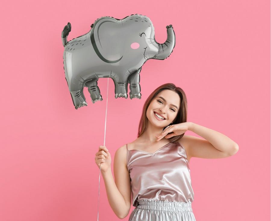 Elephant Foil Balloon 68X49
