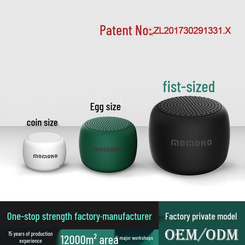 Classic Mini Bluetooth Speaker with Portable Lanyard and Card Insert Functionality