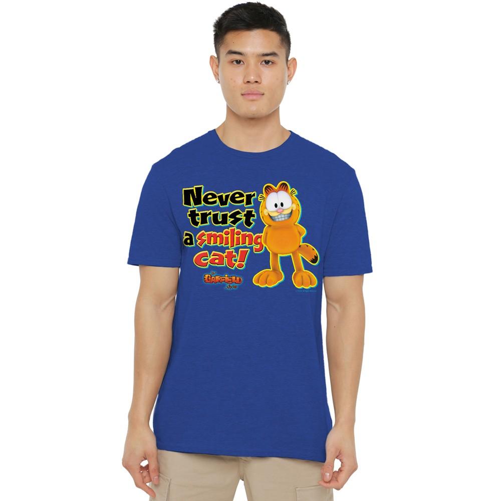 Garfield Smiling T-Shirt S-3XL Royal XXL