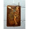 Pin-Up Girl Tin Plates, Garage Workshop Metal Decor 20x30cm