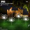 4/6PCS Solar Garden Fireworks Lights Waterproof Outdoor LED Solar Courtyard Atmosphere Lights 8 Modes for Yards Christmas Decor