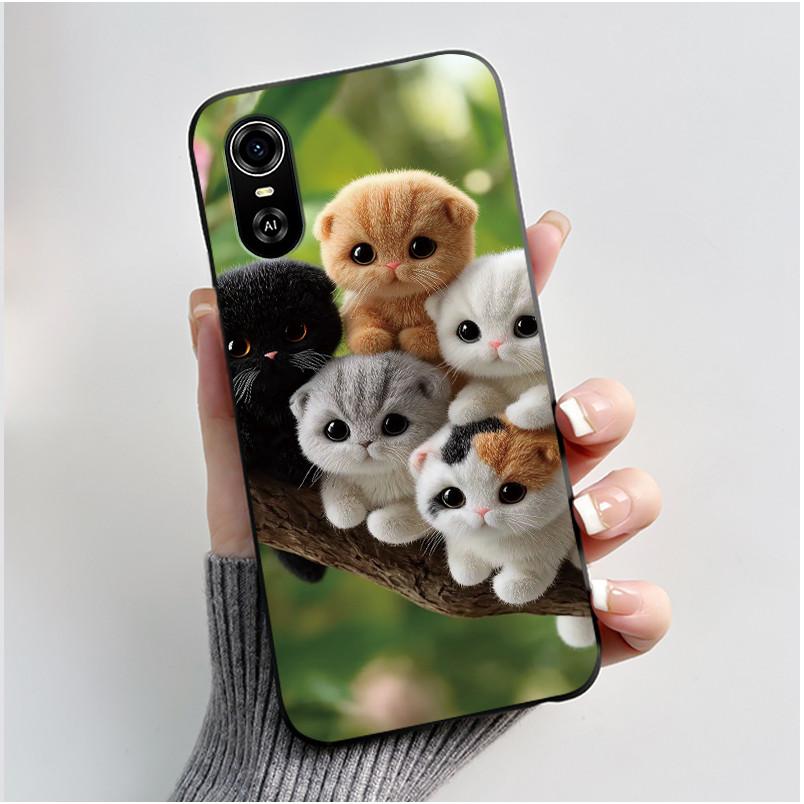 For ZTE Blade A31 Plus / BladeA31 Case Matte Black Aesthetic Luxury Cute Cool Boys Girls Pattern Casing Soft Silicone Back Cover