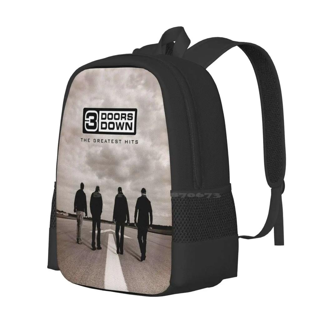 3 Doors Down Greatest Hits 2 Sac à Motif Sac à Dos d'Étudiant Couvertures d'Album 3 Doors Down Tournée 3 Doors Down