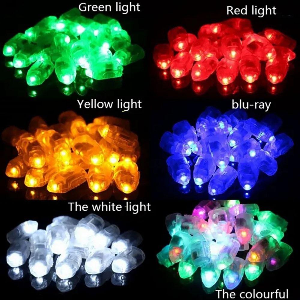 10Pcs Christmas Wedding Decor Balloons Lamps Luminous LED Party Light  For Latex Balloons