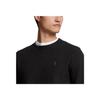 Polo Ralph Lauren FW24 Logo Embroidered Solid Color Crew Neck Long Sleeve Knit Sweater Men sweater Charcoal-Gray 710918163-005