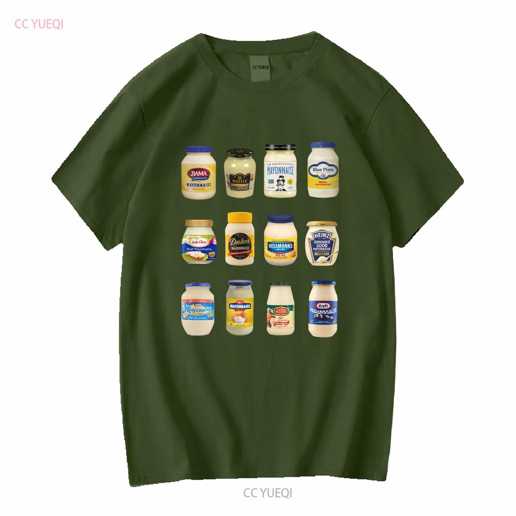 Vintage Mayonnaise Hemd T-Shirt Liebhaber Lustig Mayo Süchtiger Lang- oder Kurzarm Vintage Gewaschen Bequem Vielseitig Streetwear