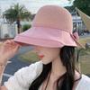 Spring and Summer Splicing Versatile Small Brim Sun Hat Temperament Fashionable Female Cap Beach Travel Sun Protection Breathable Leisure