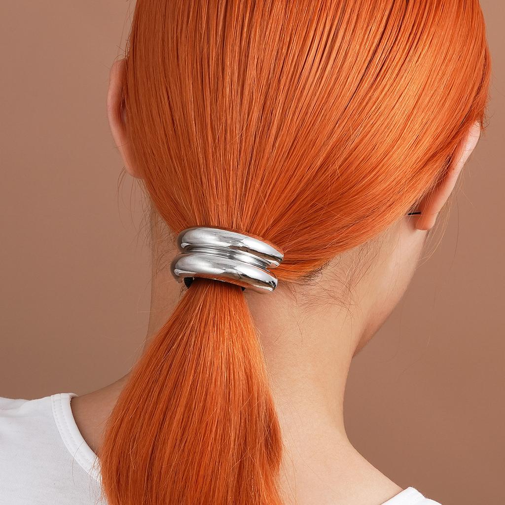 New Metal Irregular Golden Color Hair Bands Elastic Hair Scrunchies Hair Rope Headbands Women Girls Hair Accessories Gifts 2026