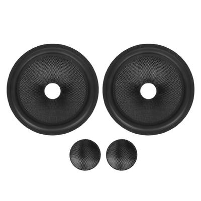 2Pcs Paper Speaker Cone Subwoofer Cones Drum Paper 1.4 Inch Inner Diameter with Rubber Surround for