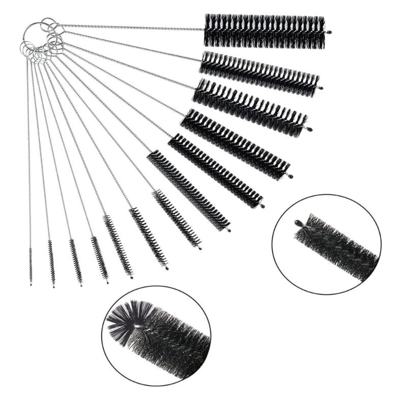 Nylon Bottle Straw Household Cleaning Brush Set Kitchen Cleaning Brushes Tube Bottle Straw Washing Cleaner
