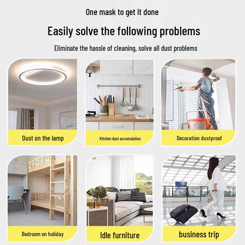 Dustproof Household Masking Film - Disposable Renovation & Furniture Dust Cover