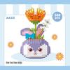 Bionic Eternal Flower Building Blocks: Sunflower and Rose Assembly Toy for Children