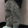 Hip Hop Lässige Weite Kinderhose Kinder Vier Jahreszeiten Reine Baumwolle Leopardenmuster Jeans Trendy Lässige Hose