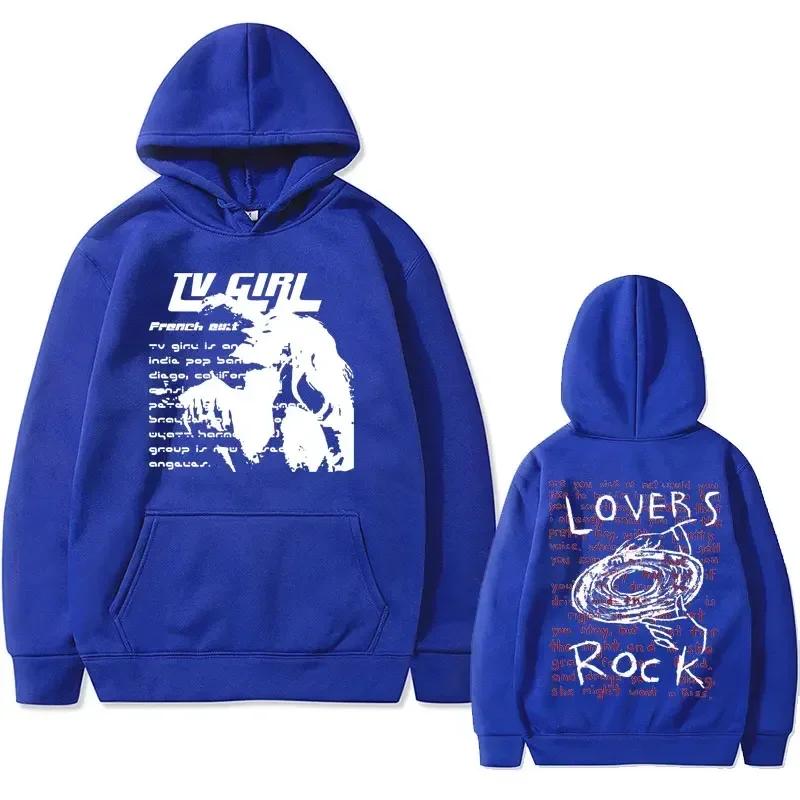 Retro-Fashion Herren-Hoodie TV-Mädchen-Enthusiast Rock-Song bedruckter Hoodie, Französisches Album-Poster, Produkt-Hoodie, warmer Pullover für Herbst und Winter