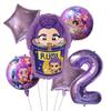 Kpop Demon Hunters Children's Birthday Party Decoration Ball Number Digit 1-9 Balloon Set Baby Shower Party Supplies Gift Toy