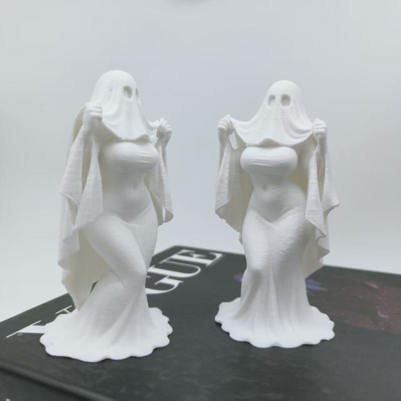 1Pcs Halloween Gothic Brides Wedding Decor Ghost Mother Statue Ornament Creative Skirt Design Office Desk Decoration
