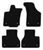 Dywaniki Welurowe BASIC Czarne Do: VW Phaeton Sedan Z Gaśnicą (2002-2016)