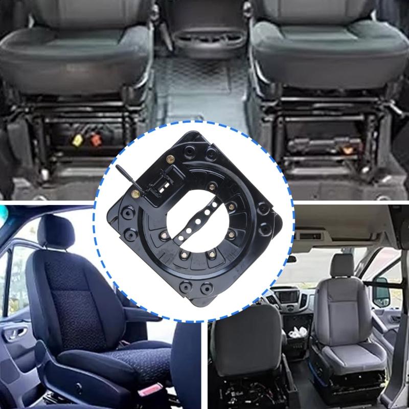 Professional Vehicle Seat Rotators Base with 45/90° Locking Positions Full Circles Rotation for MPV Caravans Commercial