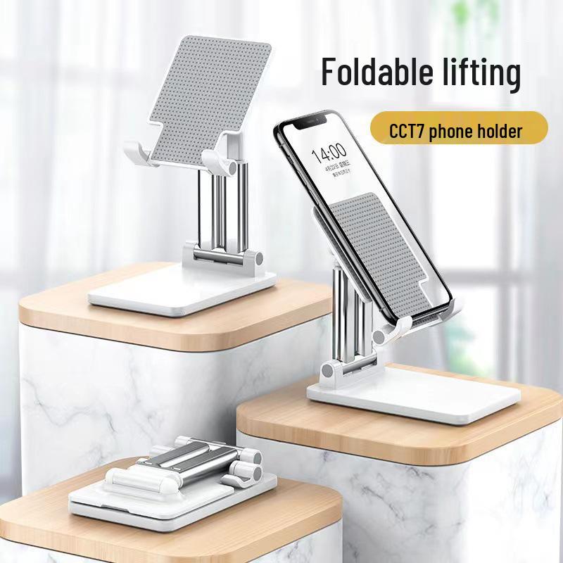 Dual Rod Adjustable Phone Stand | Retractable & Multifunctional Office Holder White 1 piece