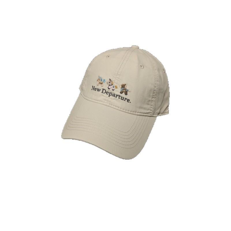 Dopamine cute pony embroidered baseball cap female spring summer big head circumference showing face small versatile cap student tide