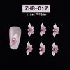 Nagelkunst Harz Diamant Schmuck Nagel Dreidimensionale Schnitzerei Diamant Schmuck Symphony Blume Tragen Nagelaufkleber