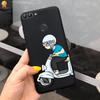 Für Huawei P Smart Hülle Niedliche Blume Schwarz Weiches TPU Silikon Bumper Hülle Für Huawei PSmart P Smart 2017 FIG-LX1 Handyhülle Funda
