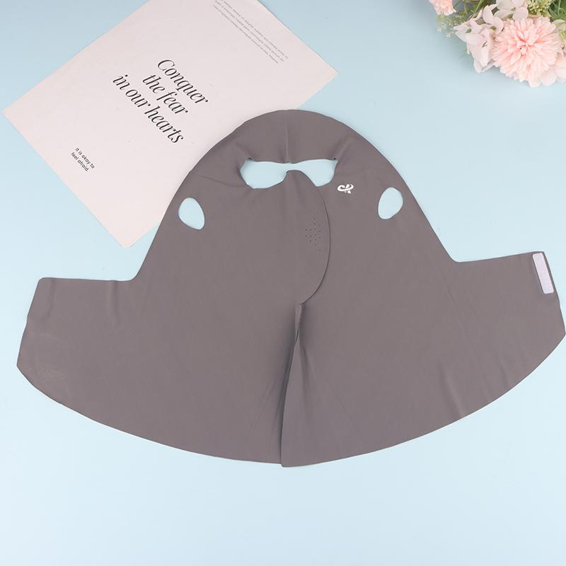 Ice Silk Sun Protection Mask Anti-Uv Neck Scarf Neck Protection Dustproof Sunshade Face Mask Summer