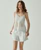 Bikini Bender Sylph Linen Elastic Waist Pants - White