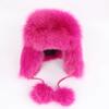 On Sale Real Fox Fur Women's Russian Ushanka Aviator Trapper Snow Skiing Hats Caps Earflap Winter Ladies Fox Fur Bomber Hat