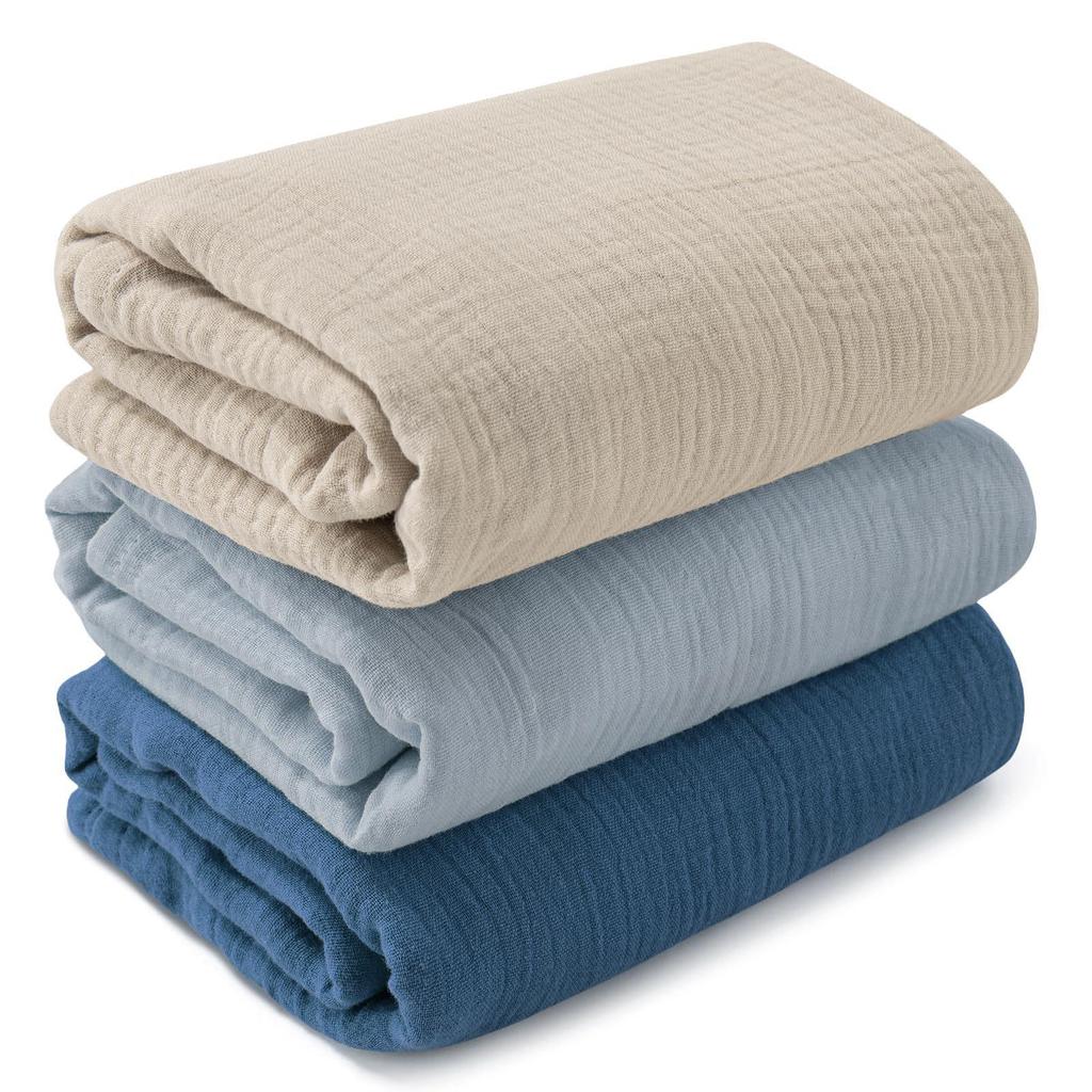 Newborn Muslin Swaddle: Soft, Breathable Blanket for Wrapping, Burping & Bathing - Perfect Baby Gift