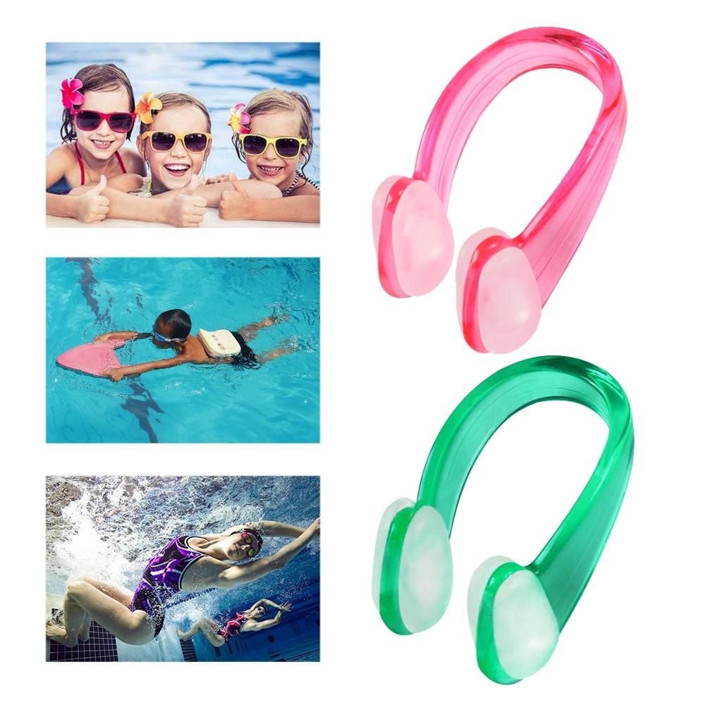 4pcs 6 Colors Soft Waterproof Swim Earplug Swimming Nose Clip Pool Accessories Earplug Suit