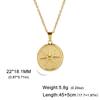 In Boho Sun Star Pendant Necklace for Women Stainless Steel Gold Choker Neck Chain Jewelry Birthday Gift