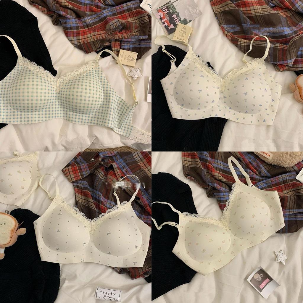 French Lace Girl Bra With Pushup And Seamless Design For Youths