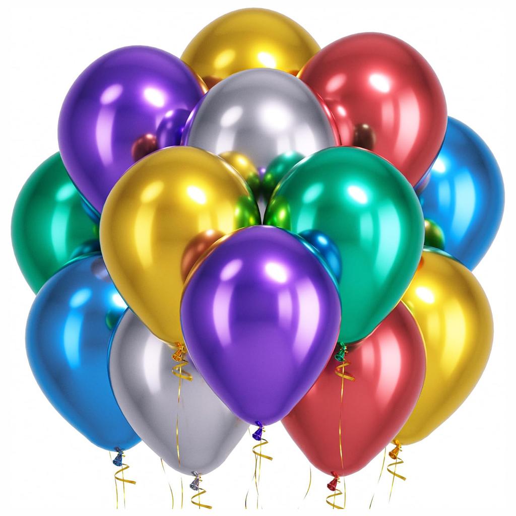 12inch 100pcs Multi-color Balloon Set, Suitable for Weddings, Birthdays, Themed Parties, Pre Wedding Parties, Family Gatherings
