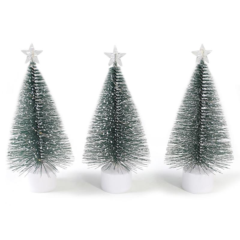 

1 шт. Светящиеся мини-елки Красивые маленькие искусственные рождественские елки Украшения для стола Рождественские украшения для дома и комнаты 16cm