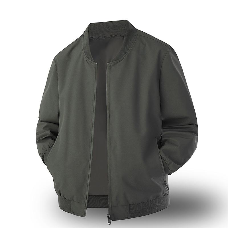 Men's Winter Cotton Jacket - Middle-Aged Stand Collar Fashion Coat for Dad
